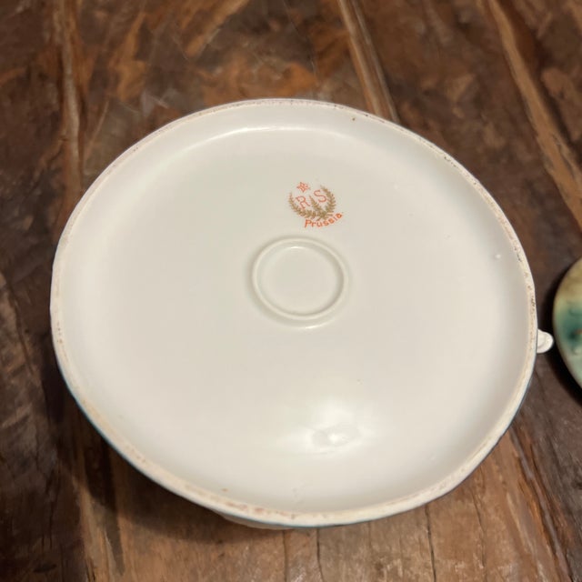 Early 1900s Rs Prussia Jeweled Syrup Pitcher With Lid For Sale - Image 12 of 12