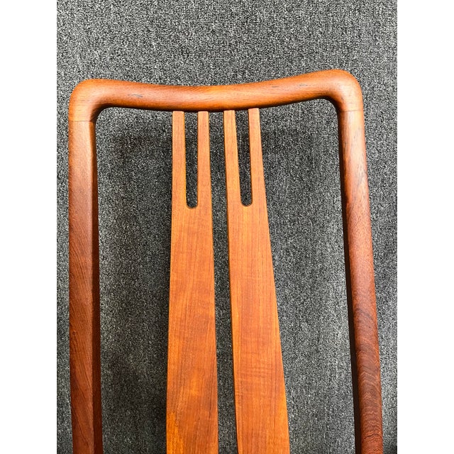 1960s Vintage Mid Century Danish Teak Dining Chairs by Anders Jensen - Set of 5 For Sale - Image 4 of 9