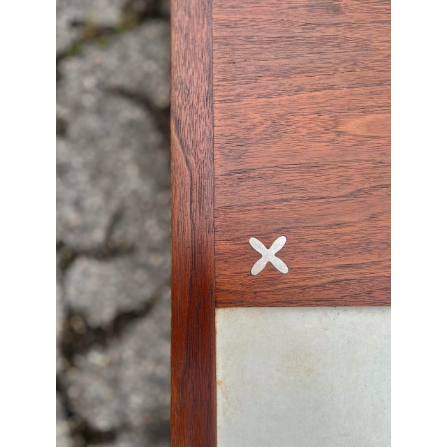 Mid 20th Century Rectangular Coffee Table with Laminate Insets by American of Martinsville For Sale - Image 11 of 13