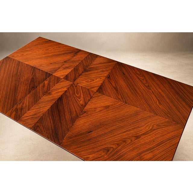 Brazilian Modern Three-Position Extendable Dining Table in Caviúna Hardwood, 1960s For Sale - Image 13 of 18