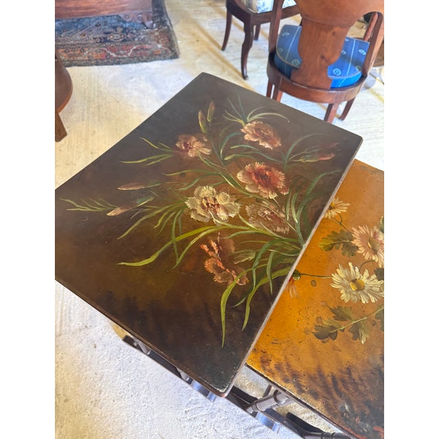 Nesting Tables in Painted Wood, Set of 4 For Sale - Image 5 of 8