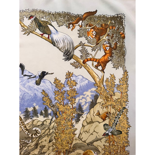 2000 - 2009 Hermès Sichuan Silk Scarf 2000 Designed by Robert Dallet For Sale - Image 5 of 11