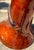 Hand-Blown 20" Amber Red Art Glass Trumpet Vase Applied Serpentine Spiral For Sale - Image 15 of 18