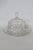 Mid 20th Century Clear Pressed Glass Covered Butter Cheese Serving Dish Petal Scalloped Rim For Sale - Image 4 of 16