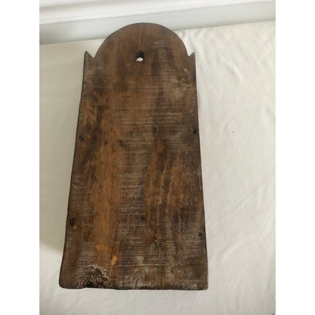 19th Century Primitive Clock Holder Box For Sale - Image 6 of 11
