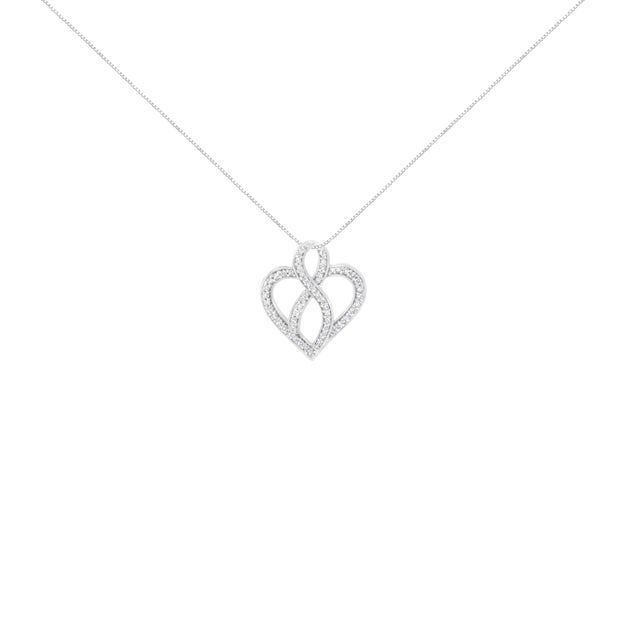 Live, Love, Sparkle, and Repeat with this alluring diamond pendant. Crafted of 14 karats white gold, the piece of jewel is...