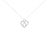 Live, Love, Sparkle, and Repeat with this alluring diamond pendant. Crafted of 14 karats white gold, the piece of jewel is...