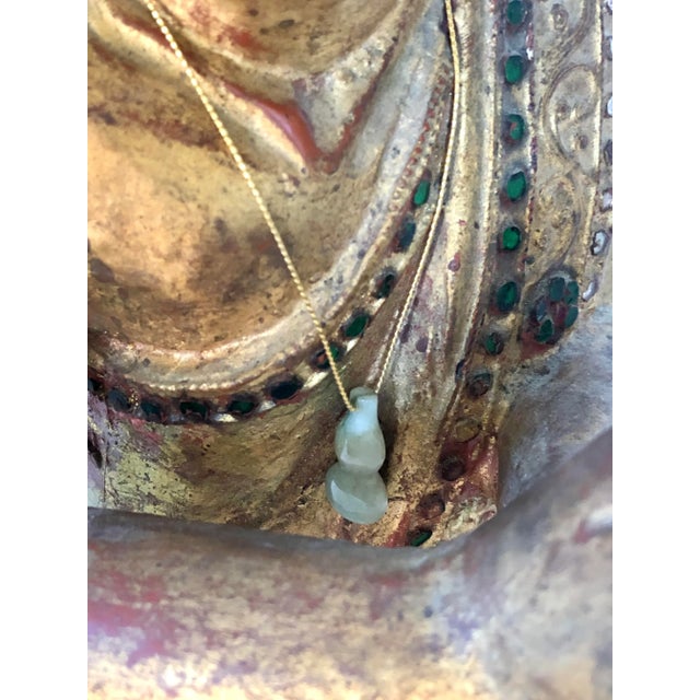 Thai Giltwood Hand Carved Pair of Mandalay Praying and Listening Monks For Sale - Image 10 of 12