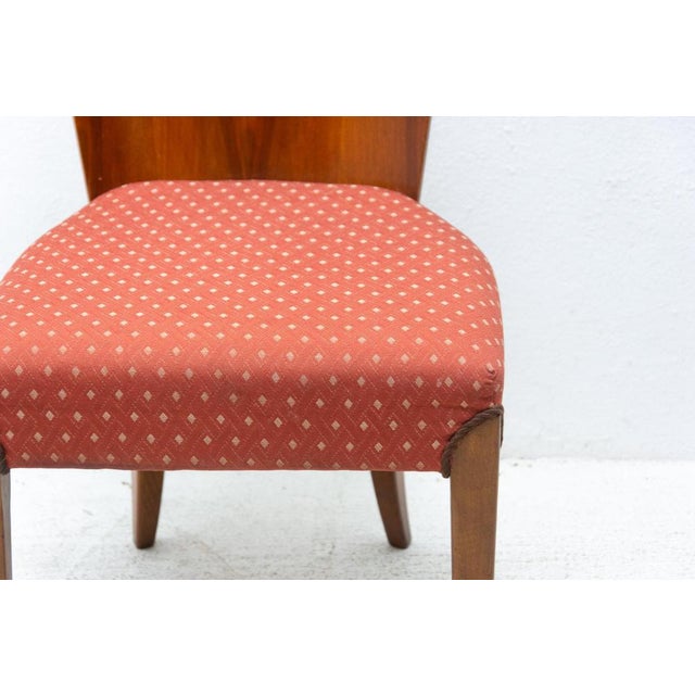 Art Deco H-214 Dining Chairs by Jindrich Halabala for ÚP Závody, 1950s, Set of 4 For Sale - Image 13 of 18