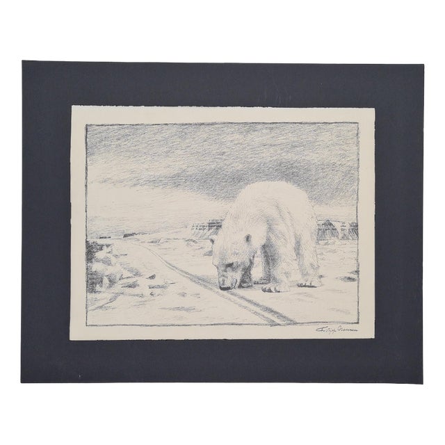 Fridtjof Nansen, Polar Bear, 1974, Lithograph For Sale