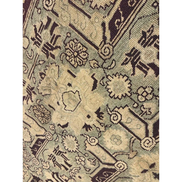1900’s Antique Amristar Rug - 10'2" X 12'8" For Sale - Image 11 of 12