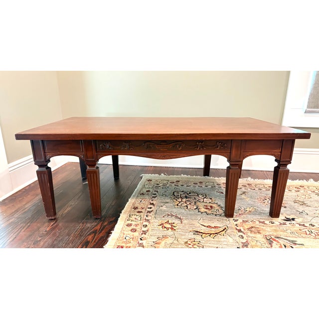 1940s Karpen 1930s-40s Large Mahogany Coffee Table For Sale - Image 5 of 7