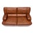 1970s Italian Modernist Cognac Large Two Seat Leather Sofa For Sale - Image 5 of 9