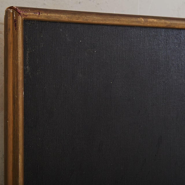 A captivating study in form and abstraction, this oil on canvas painting by Pierre Fulcrand explores the fluidity and...