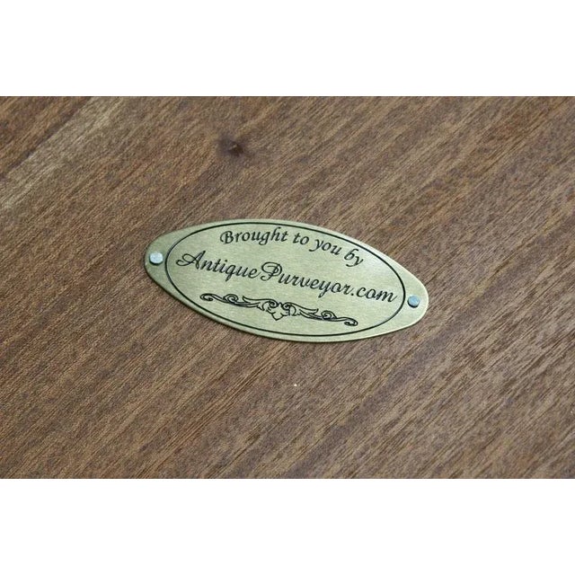 Round Expandable Round Dining Table With Leaf Storage Cabinet, Seats 10 For Sale - Image 12 of 13