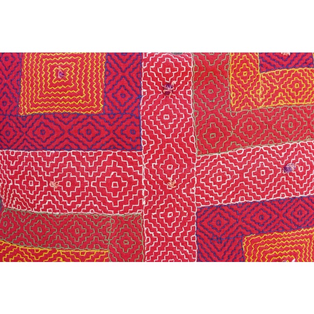 Tribal Chopad Sindh Sami Square Pillow For Sale - Image 3 of 8