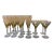 Contemporary Kim Seybert Paillete Design Stemware- Set of 16 For Sale