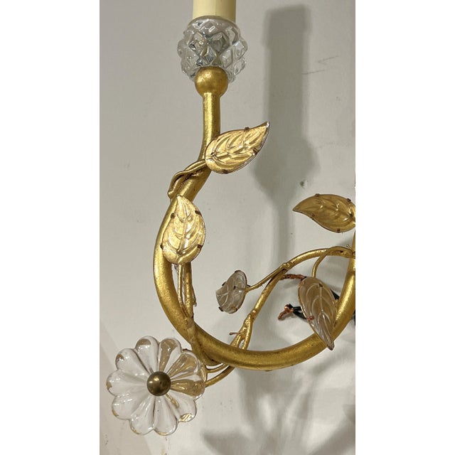 Vintage Mid-Century Modern Italian Gilt Metal Parrot Form Sconces - A Pair For Sale - Image 10 of 12