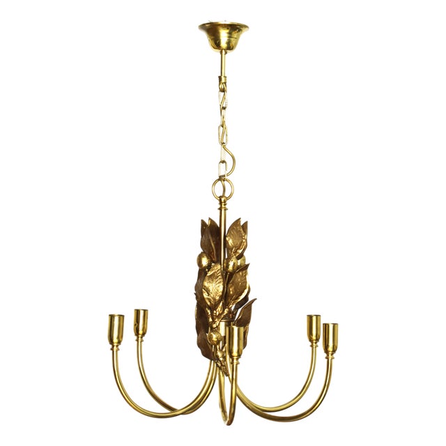 Vintage Hanging Lamp in Bronze, 1960s For Sale