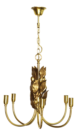 Vintage Hanging Lamp in Bronze, 1960s