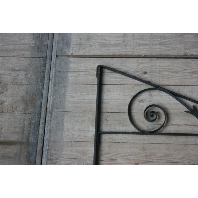 Antique Wrought Iron Shop Wall Bracket For Sale - Image 4 of 13