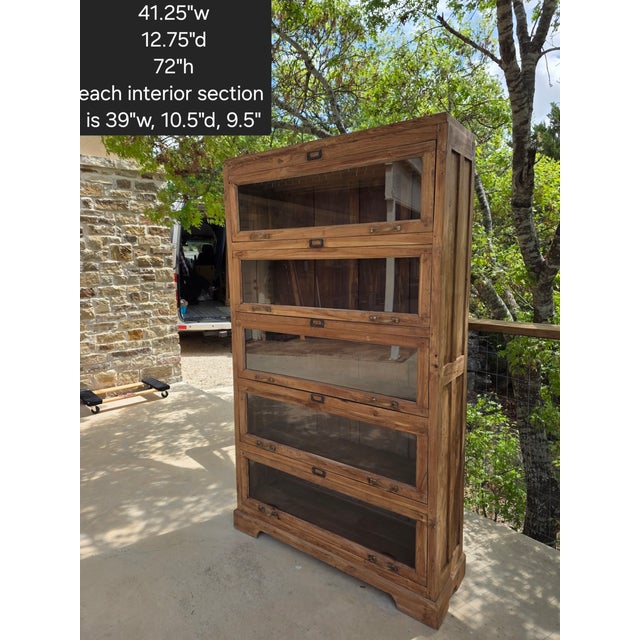 Bookcase Mercantile Collector Display Case Two Available For Sale - Image 12 of 12