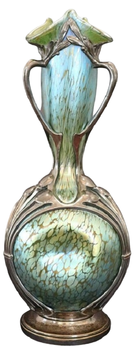 Art Nouveau Vase by Moritz Hacker and Johann Loetz Witwe, 1900s