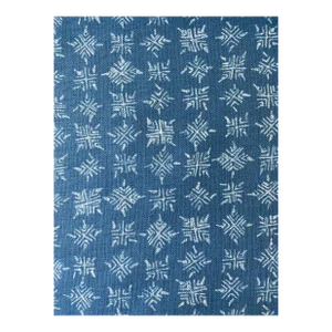 Schuyler Samperton Textiles Firefly in Blue Linen Fabric 1 Yard