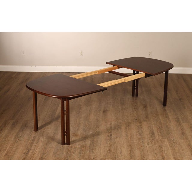 Danish Modern Rosewood Extension Dining Table With Two Leaves By Boltinge For Sale - Image 4 of 18