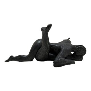 1960s Larry Mohr Bronze Erotic Couple Sculpture Signed From Artist Estate For Sale