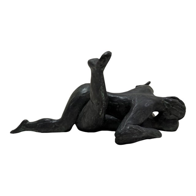 1960s Larry Mohr Bronze Erotic Couple Sculpture Signed From Artist Estate For Sale