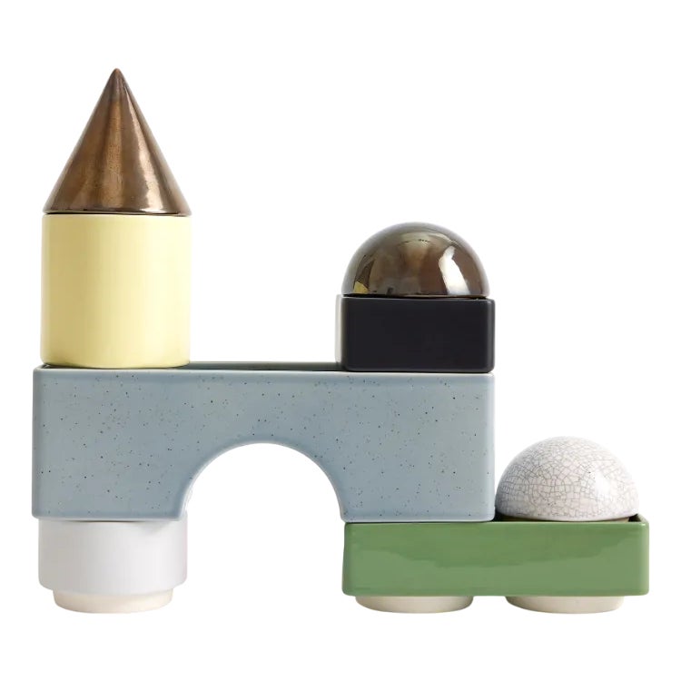 KNSTRKT Modular Stackable Tableware Set by Studio Berg, Set of 8 | Chairish