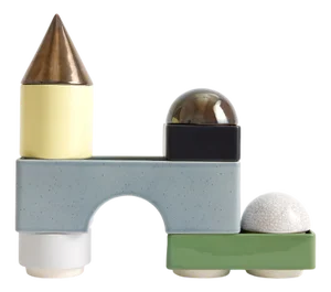 KNSTRKT Modular Stackable Tableware Set by Studio Berg, Set of 8