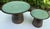 Vintage Organic Modern Studio Pottery Pedestal Bowls, Graduated Pair For Sale - Image 4 of 12