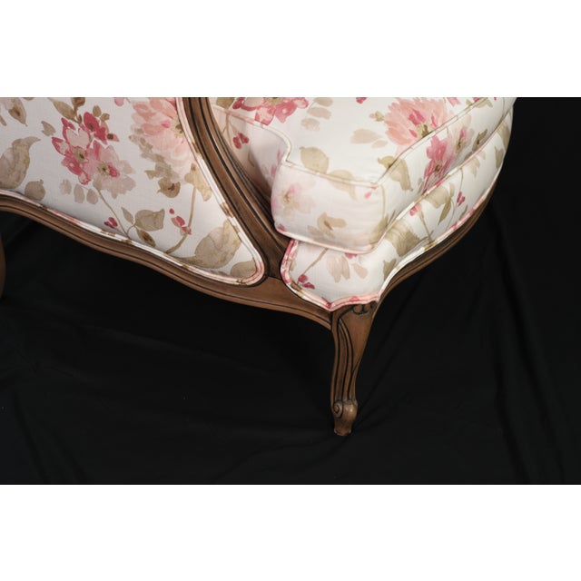 Ethan Allen Versailles Accent Chair in Linen For Sale - Image 13 of 17