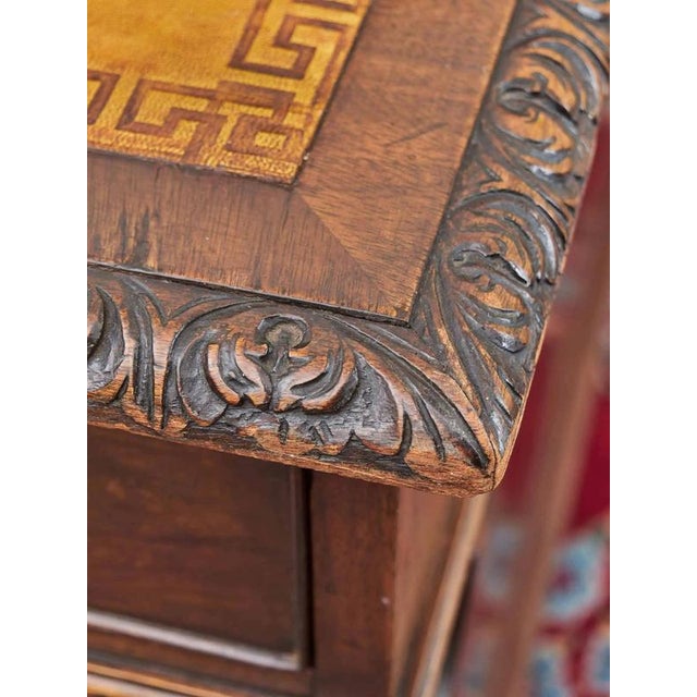 Antique Large Carved Chappendale Writing Desk For Sale - Image 3 of 14