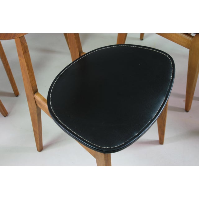 Ten Dining Room Chairs by Roger Landault for Maison Sentou, 1950, Set of 10 For Sale - Image 13 of 16