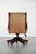 English-Style Chesterfield Swivel Office Chair in Cowhide and Wood For Sale - Image 4 of 18