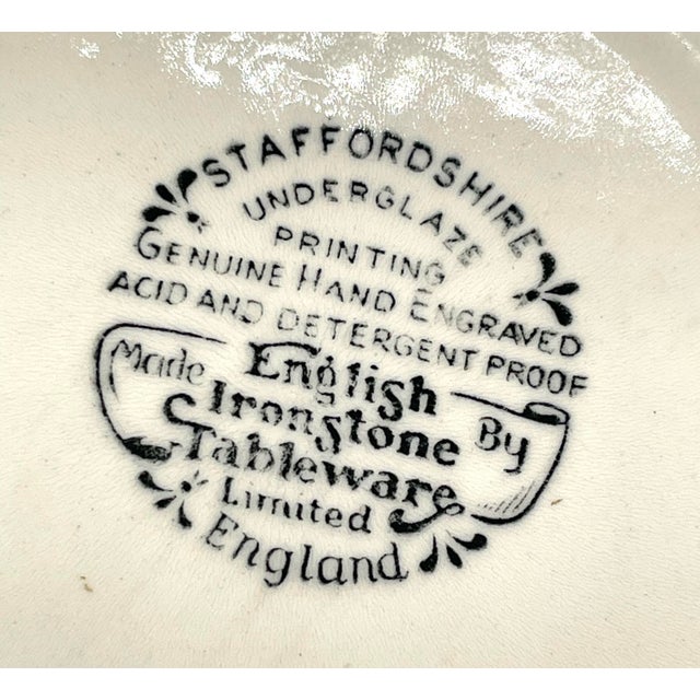 English 19th Century Staffordshire Ironstone Plate For Sale In Las Vegas - Image 6 of 7