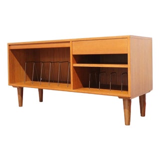 Mid Century Modern Vintage Teak Media Record Tv Cabinet Hutch by G Plan For Sale
