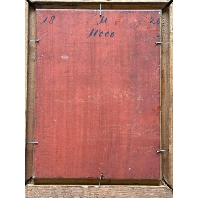 Signed Dutch Genre Scene of a Musician, Oil on Panel, Early 19th Century. For Sale - Image 4 of 8