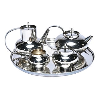 Ceylon Tea and Coffee Service from Lino Sabattini, 1960s, Set of 5 For Sale