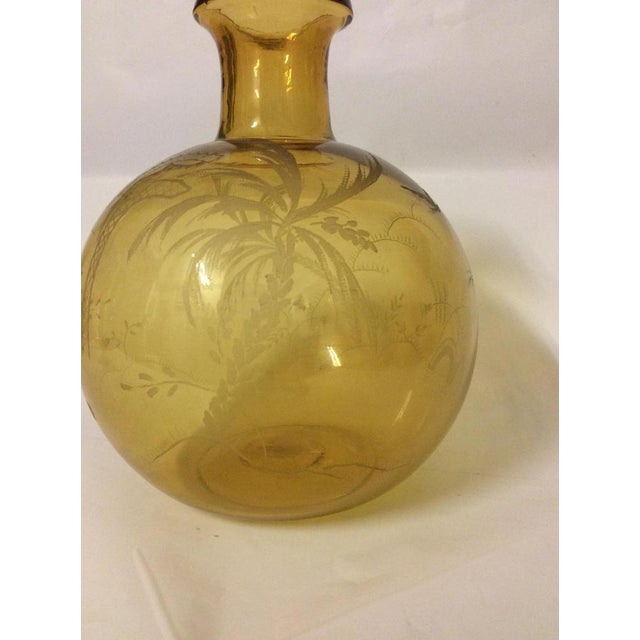 Art Deco Vase in Engraved Glass, 1930s, in Flawless conditions. Designed 1920 to 1949