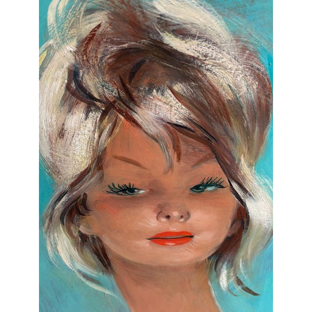 Jean Gabriel Domergue, Portrait of Marie Chantal, 1890s, Oil Painting on Panel, Framed For Sale - Image 9 of 10