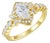 Kai Oliveleaf Halo 2.4ctw Oval Lab Grown Diamond Ring in 14k Gold (All Sizes Available) For Sale