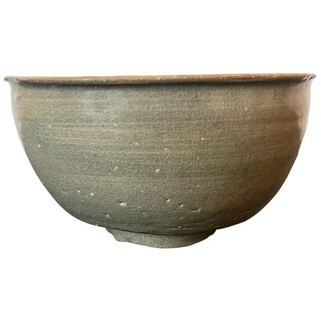 Korean Ceramic Celadon Deep Bowl Goryeo Dynasty For Sale - Image 13 of 13