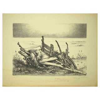 Leo Guida, Desert Landscape, Original Lithograph, 1950s For Sale