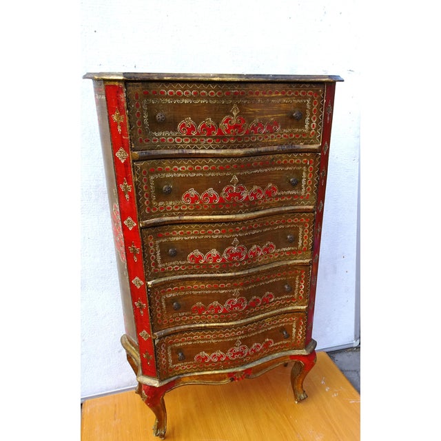 Vintage Italian Florentine Chest of Drawers, 1970 For Sale - Image 11 of 18