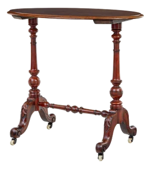 Antique Victorian Oval Occasional Table in Walnut, 1870