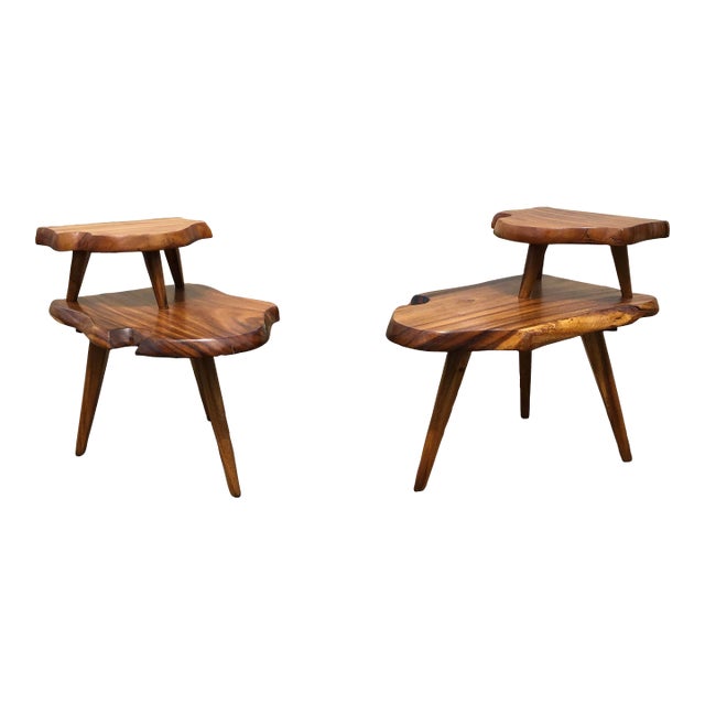1960s Mid Century Modern End Tables Pair For Sale
